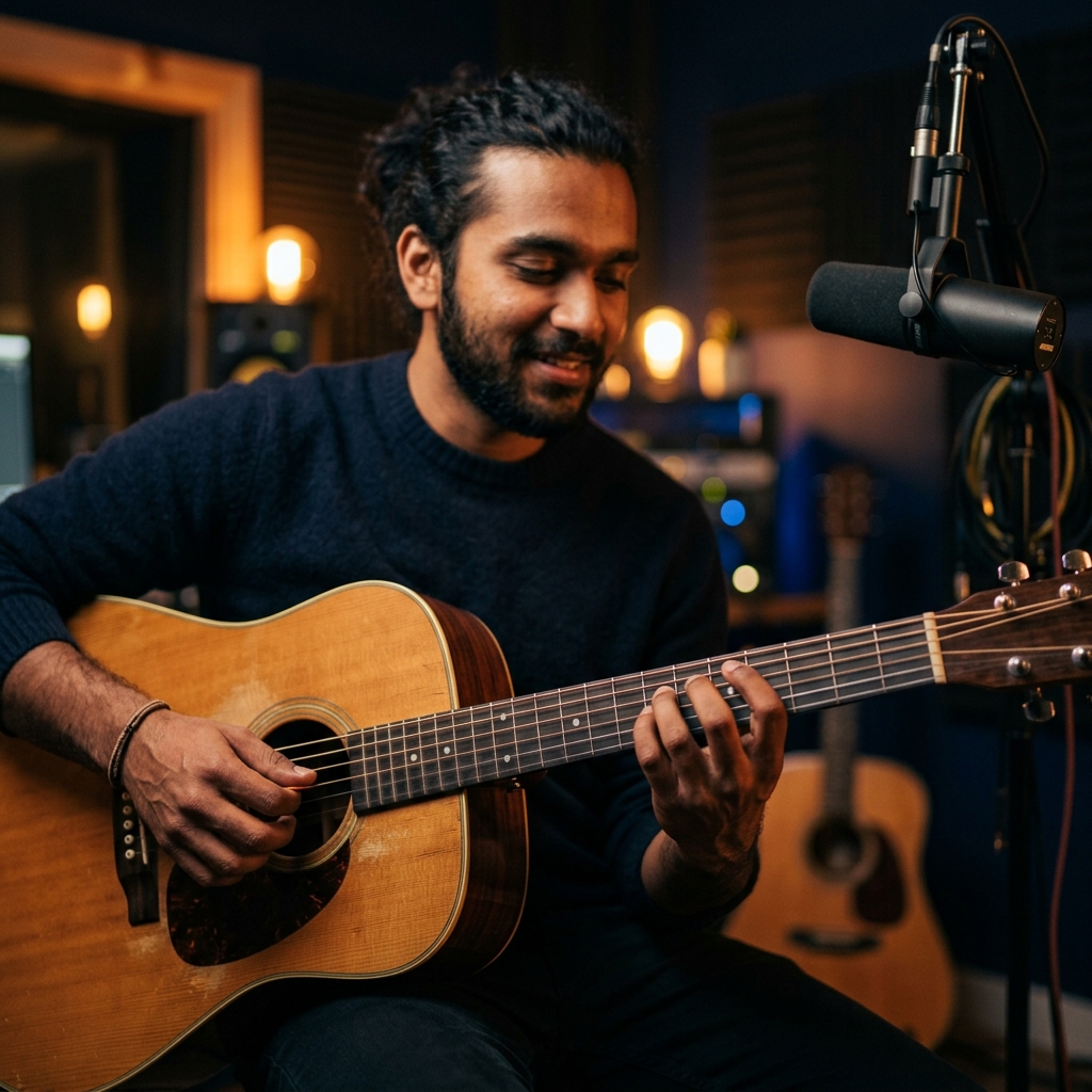 Guitar class at WWAMMA School of Music, Bangalore